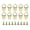 Gold, variant on 50 Sets Metal Picture Hangers with Screws, Small Triangle Ring Picture Hooks Kit for Hanging Plated Photo Frame Wire Wall Decor Art (Gold)