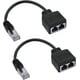 thumbnail image 1 of Adaptador de red RJ45 1 a 2, adaptador dual RJ45 A macho-hembra Se utiliza para cambiar la red de dos puertos de forma independiente, 2 piezas LingWen 1327534164237, 1 of 1