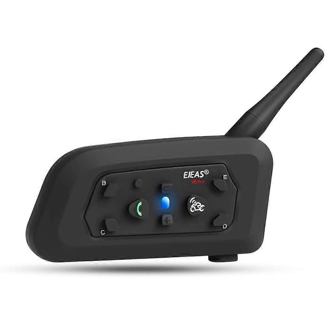 EJEAS V6 Pro Motorcycle Helmet Bluetooth-Compatible Headset Waterproof Anti-Jamming Noise Reduction Headset for Electric Bike Motos