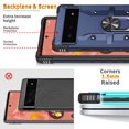 thumbnail image 5 of Nalacover Heavy Duty Case for Google Pixel 7 Pro, Hybrid Rugged PC + Soft TPU Military Grade Shockproof Cover with Rotated Ring Holder Kickstand Magnetic Car Mount Non-Slip Case, Darkblue, 5 of 8