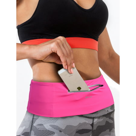 Sports Travel Money Belt - Unisex Fitness Fanny & Waist Pack -Reflective Running Belt Flip Belt - Runners waist pack &
