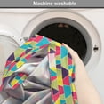 thumbnail image 6 of Colorful Dog Crate Cover, Mosaic Pattern with Lines and Hand Drawn Elements Borders with Trapezoid Shapes, Easy to Use Pet Kennel Cover for Medium Large Dogs, 35" x 23" x 27", Multicolor, by Ambesonne, 6 of 6