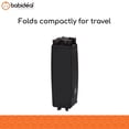 thumbnail image 3 of Babideal Portable Baby Play Yard with Mesh Sides and Padded Mat, Licorice Root Black, 3 of 11