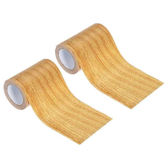 Uxcell Cinta de Reparación de Grano de Madera 4" x 30' Cinta de Reparación Autoadhesiva Parche de Roble Natural