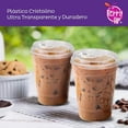 thumbnail image 5 of Berry Hip 100 Vasos de Plastico de 12 oz (355 ml) con Tapa con Boquilla Transparentes, Vasos Perfectos para Llevar Café, Chocolate, Bebidas Frias, Batidos Best Trading VTB12-2, 5 of 5