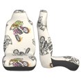thumbnail image 2 of LAKIMCT Motorcycle Riding Dinosaur Car Seat Covers Vehicle Front Seat Covers Universal Fit Seat Protector, 2 of 9