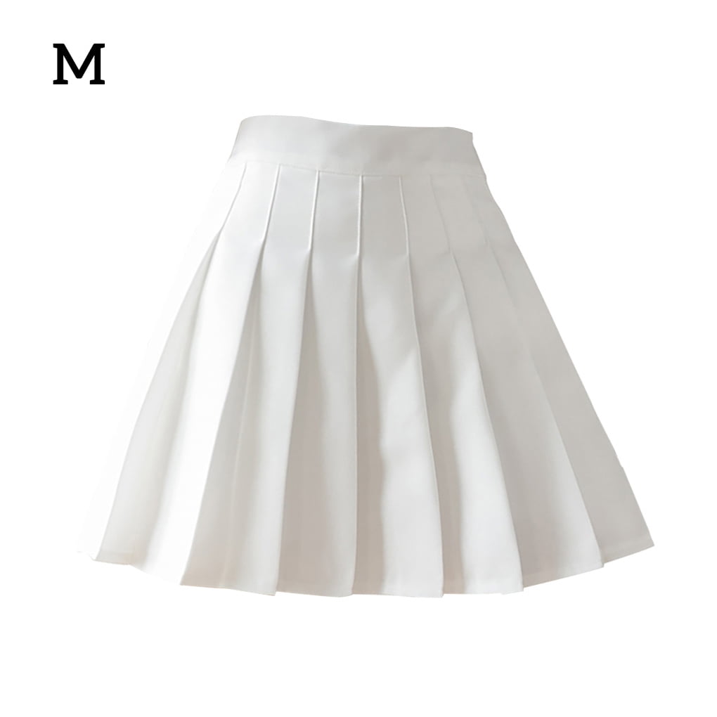 White Tennis Skirt Amazon Thinson Pleated Skirt Mini High Waist - Main Image