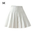 thumbnail image 1 of Falda plisada mini uniforme de niña de escuela de tenis de cintura alta con pantalones cortos, blanco, M Inevent AP001094-02, 1 of 7