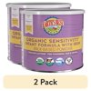 (2 pack) Earth's Best Organic Sensitivity Powder Baby Formula with Iron DHA & ARA, 21 oz Canister