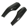 thumbnail image 2 of par de cubierta de palanca de cambios de dirección, patrón de fibra de carbono, reemplazo de embellecedor de palanca de cambios para Tesla Model 3 Y, 2 of 5