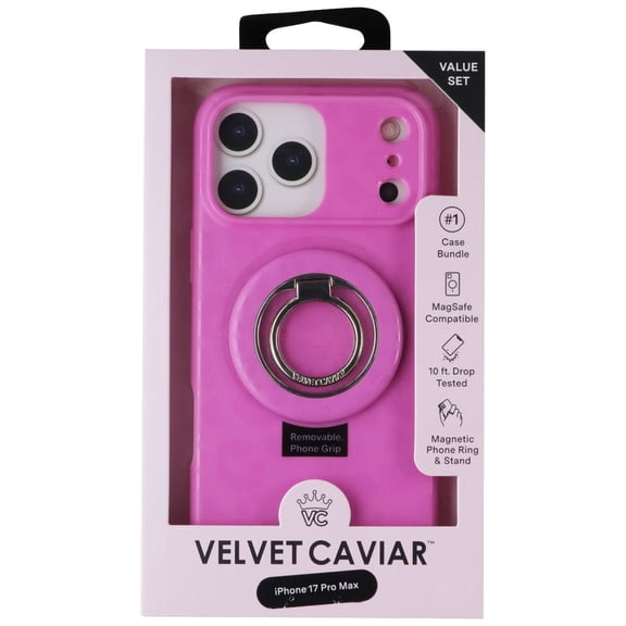 Velvet Caviar MagSafe Case w/Magnetic Ring for iPhone 17 Pro Max - Pink Leopard
