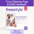 thumbnail image 3 of (2 pack) Freestyle Total Chlorine Free 14x Better Absorption Hypoallergenic EWG Verified® Baby Diapers, Size 6 (34-44 lbs), 36 Count, 3 of 42