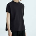 thumbnail image 4 of Yuyuzo T-Shirts pour Femmes à Manches Courtes, Col Rond, T-Shirts Basiques, Hauts Amples Décontractés d'Été, Chemisiers Unis, 4 of 5