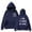 Navy, variant on HAPIMO Women's Loose Jackets Fashion Gradient Coat Zip Up Hoodie Fall Casual Drawstring Sweatshirts Winter Outfits Long Sleeve Outwear Pockets Black L