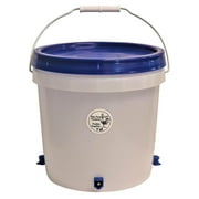 CintBllTer 2 Gallon Automatic Waterer 4 Horizontal Side Mount Nipple Drinker Chicken Poultry