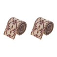 thumbnail image 2 of kurtrusly Wide Woven Border Ribbon Beautifully Embroidered 5 Meters/ 5 Yds Jacquard Trim Color 6cm x 5M 2Set, 2 of 6