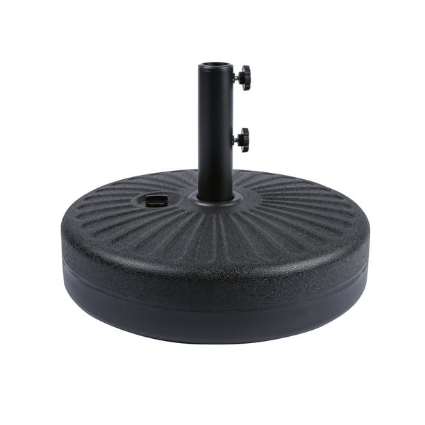 20 in. Round Hard Plastic Free Standing Umbrella Base, Black Walmart