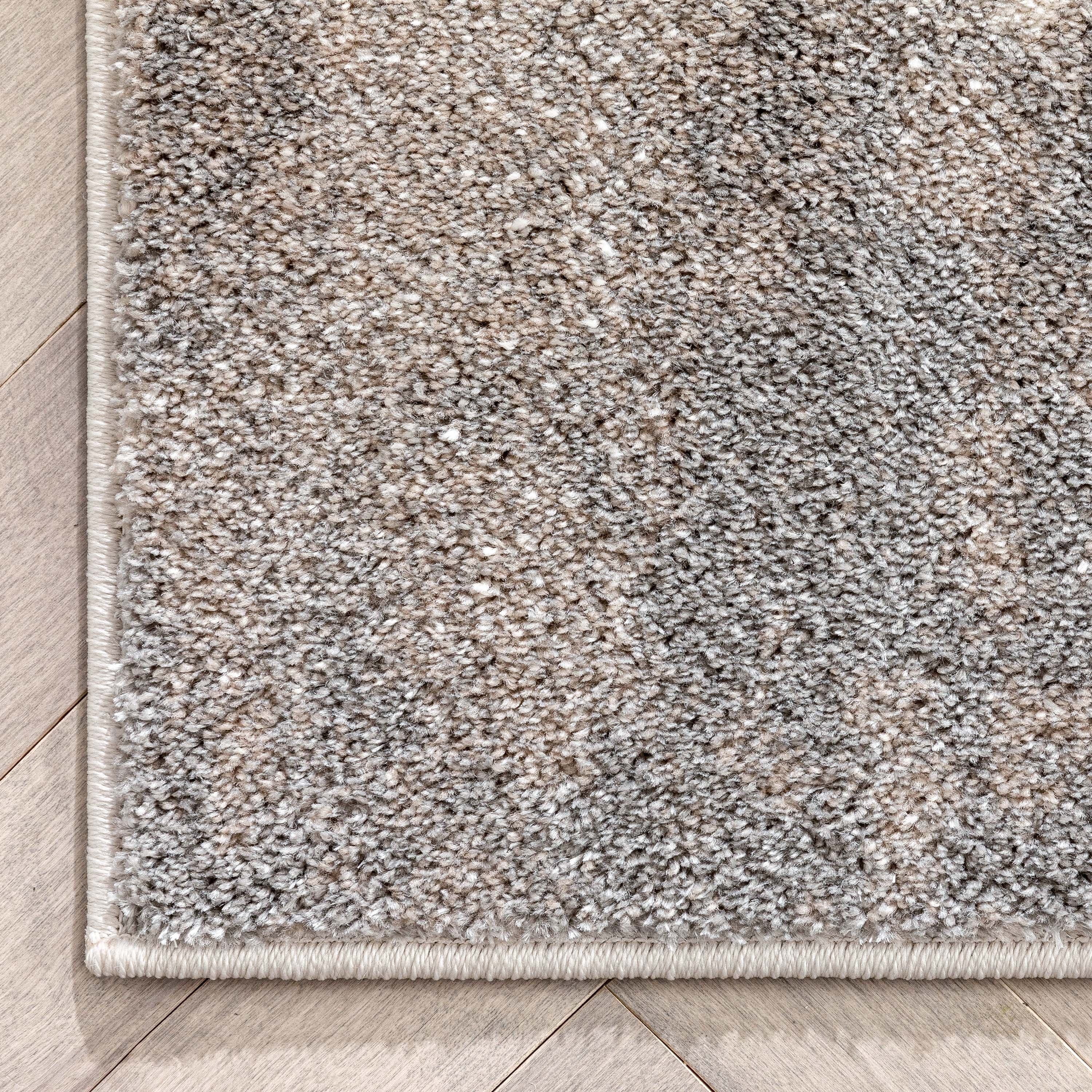 Well Woven Lisbon Odette Botanical Transitional Leaves Pattern Grey Retro 7'10" x 9'10" Area Rug