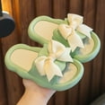 thumbnail image 2 of PINQI Girls Bowknot Slippers Cute Cushion Thick Flip Flops Summer Sole Sole Large Bow Kawaii Platform Cloud Slides Slipper, 2 of 3