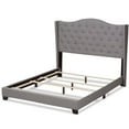 thumbnail image 4 of Baxton Studio Alesha Fabric Tufted Full Bed in Grey, 4 of 8