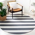 thumbnail image 2 of Safavieh Montauk Grey Contemporary Rug - Round 4', 2 of 9