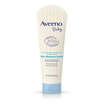 Aveeno Baby Daily Moisture Lotion, For Delicate Skin, Fragrance Free, 8 Oz. - Walmart.com