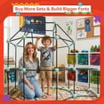 thumbnail image 6 of Fort Building Kit for Kids with 60-Pieces for Indoor and Outdoor Use by Hey! Play!, 6 of 6