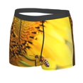 thumbnail image 2 of Kll Honey Bee Pollinating Sunflower Men'S Cotton Boxer Briefs Underwear-Small, 2 of 9