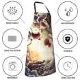 thumbnail image 6 of Saiise The Binding of Isaac Print Apron With Pockets Kitchen Bib Waterproof Women Men Unisex Adjustable Cooking Apron, 6 of 8