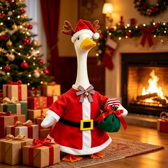 XGFHYJEH Proch Goose christmas Outfits, Garden Yard Lawn Porch Goose Clothes Goose Costume Clothing, Goose Outfit for 23'' Proch Goose Outdoor Outside Patio Decor