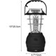 thumbnail image 3 of Linternas de camping Lámpara solar LED Manivela Dinamo Impermeable Luz de emergencia portátil Negro, 3 of 4