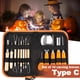 thumbnail image 4 of portátil de talla de calabaza de 14 piezas para adultos y niños, herramientas profesionales para esculpir, de cuchillos de material acero inoxidable Tipo C Gloria caso de tallado de calabaza, 4 of 8