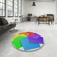 thumbnail image 4 of Ahgly Company Machine Washable Indoor Rectangle Transitional Light Green Area Rugs, 2' x 4', 4 of 7