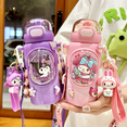 thumbnail image 3 of Botella de Agua de Acero Inoxidable Kawaii 500ML Melody Kuromi Sanrio, 3 of 5