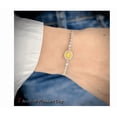 thumbnail image 2 of Pulseras De Plata 925 Xtellar Mujer Zafiro Amarillo Elegantes, 2 of 3