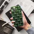 thumbnail image 6 of case for iPhone 13 Case Cover Cute 3D Plaid for Women Girls [Camera Lens Protector] Soft TPU Shockproof Protective Phone Case for iPhone 13 Green, 6 of 12