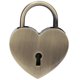 thumbnail image 5 of 1 UDS. Candado Pulido en Forma de Corazón de Metal Con Llave Maestra Bolso de Mano de Repuesto Cerrado de Lazo de Boda Caja de Joyería Caja de Almacenamiento Libro Diario, 5 of 7