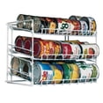 thumbnail image 2 of Atlantic 3-Tier Heavy-Gauge Wire Can Rack Storage Organizer for Pantry in White, 2 of 7