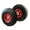 Black Red, variant on Flat-Free Tires 10" Durable Wagon Dolly Cart Wheels (Black Red) 2pc Set