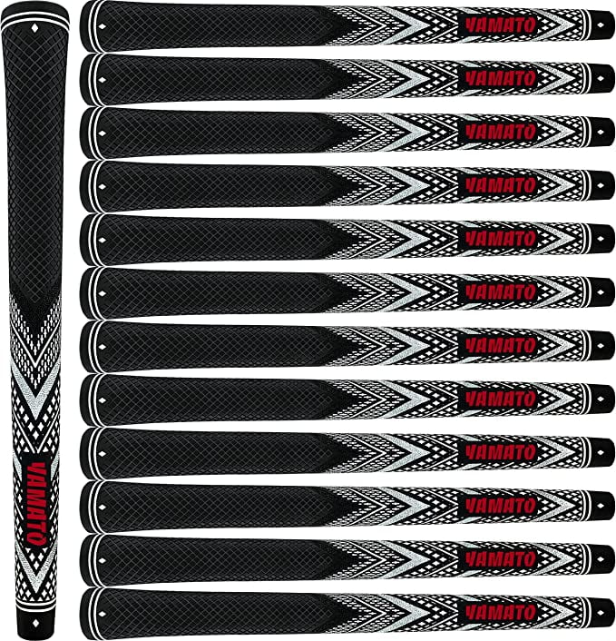 SAPLIZE White Standard 13 Piece Rubber Golf Grip Free 15 Tapes Included CC01 Series SAPLIZE White Standard Size 13 Piece Rubber Golf Grips CC10 Serie