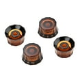 thumbnail image 5 of 4Pcs Guitar Knobs Amber Top Hat Knobs Guitar Speed Control Knobs Volume Tone Control Knobs Fits 6mm/0.24" Rotary Shaft, 5 of 8