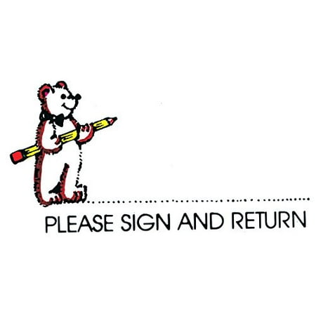 STAMP PLEASE SIGN AND RETURN BEAR, A teacher's best friend for saving time when grading By Center