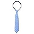 thumbnail image 3 of Spring Notion Boys' Pre-tied Woven Zipper Tie X-Small Light Blue Dotted, 3 of 4