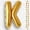 Gold, variant on Gold Letter B Mylar Foil Balloon 16 Inch - Air Filled Only Metallic Balloons for Birthday Party, Wedding Anniversary Graduation Engagement Decoration