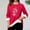 #521-Watermelon Red, variant on Craaazy Tops For Women Round Neck Long Sleeve Sweaters Lamb Wool Warm Shirts Gifts For Women
