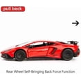 thumbnail image 3 of 1/36 Scale Aventador LP700-4 Casting Car Model, Zinc Alloy Toy Car for Kids, Pull Back Vehicles Toy Car for Toddlers Kids Boys Girls Gift (Red), 3 of 4