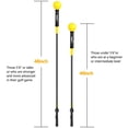 thumbnail image 5 of 48 Inch Golf Tempo Trainer for Right-Handed Golfers Golf Swing Trainer Aid Warm-up Stick Golf Training Equipment for Improved Tempo Rhythm Flexibility Balance and Strength Yellow Aosijia ChYoung, 5 of 7