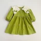thumbnail image 1 of Body coreano bordado con lazo para bebé, vestido bonito de primavera con cuello de mariposa y manga larga para niña, ropa para niños, vestido para hermanas, 1 of 6