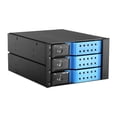 thumbnail image 2 of iStarUSA BPN-DE230HD-BLUE Trayless 2 x 5.25" to 3 x 3.5" 12Gb/s HDD Hot-swap Rack, 2 of 5