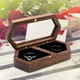 thumbnail image 4 of Cajas de joyería portátiles, Coleccionables Caja de anillos dobles Caja organizadora Vitrina Caja de anillos de , para de compromis Negro perfecl Vitrina de joyería, 4 of 8